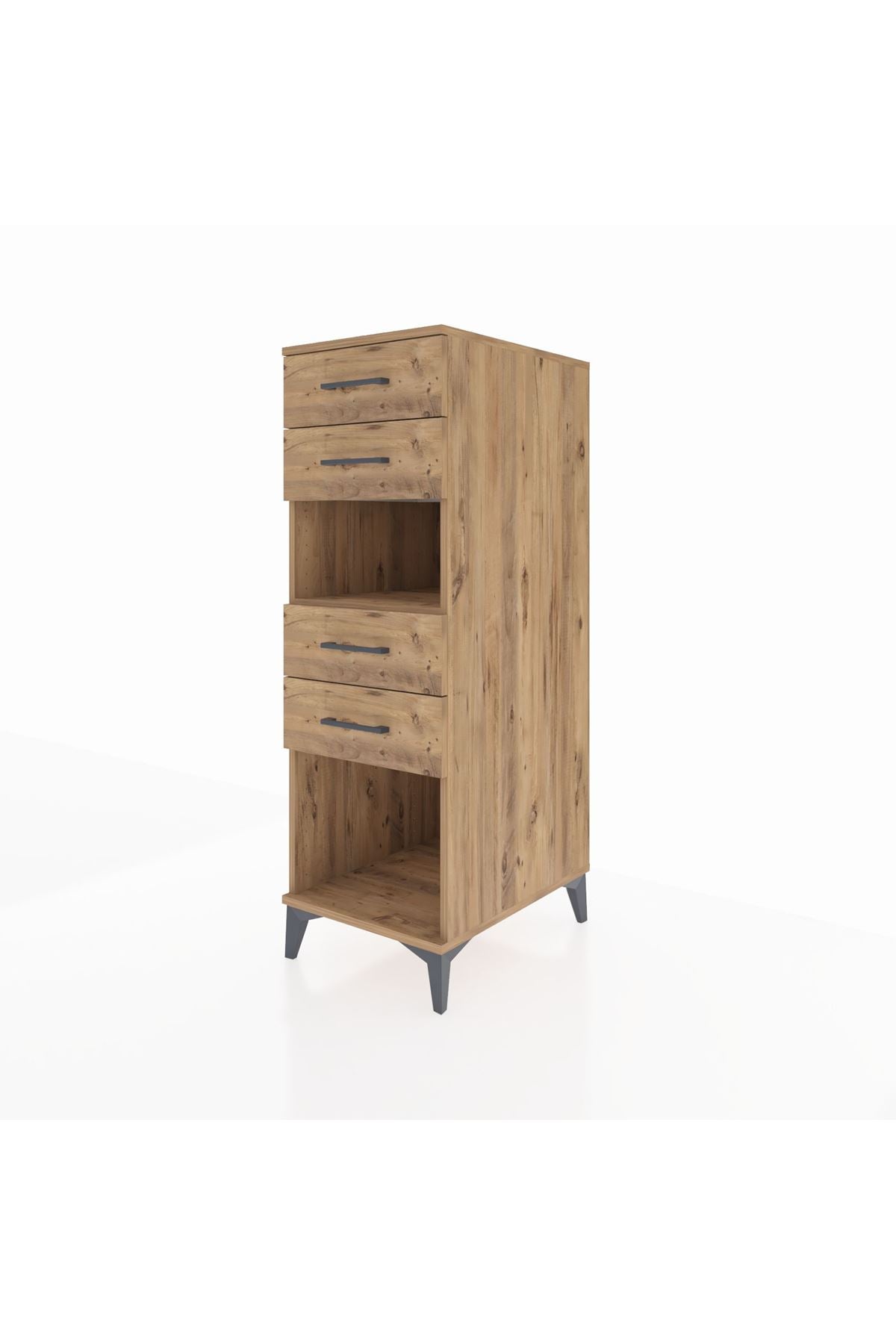 Kronos Dolap Tek Raflı 4 Çekmeceli 44x59x134 - S82M123V9C