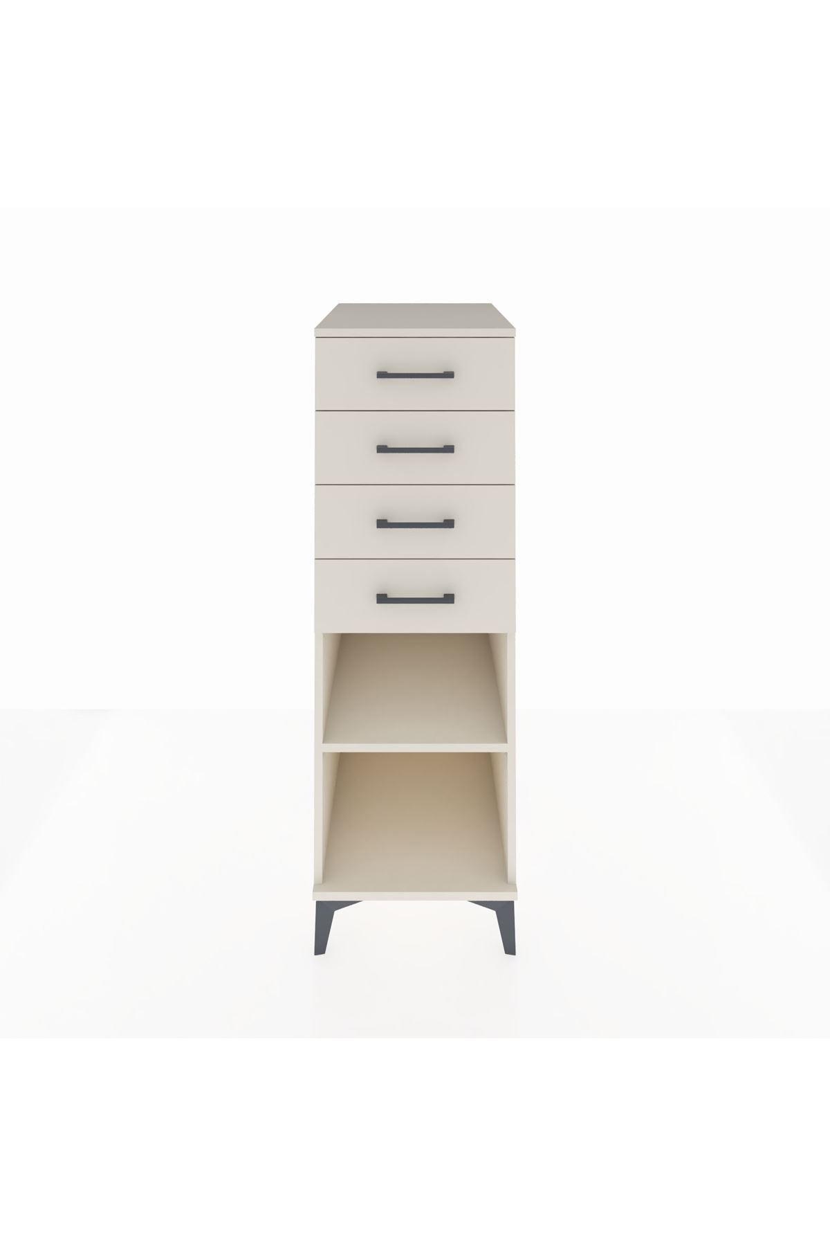 Kronos Dolap Tek Raflı 4 Çekmeceli 44x59x134 - S82M124V1C