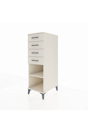 Kronos Dolap Tek Raflı 4 Çekmeceli 44x59x134 - S82M124V1C