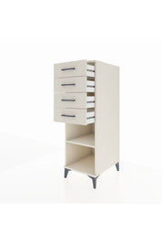 Kronos Dolap Tek Raflı 4 Çekmeceli 44x59x134 - S82M124V1C