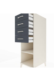 Kronos Dolap Tek Raflı 4 Çekmeceli 44x59x134 - S82M124V2C