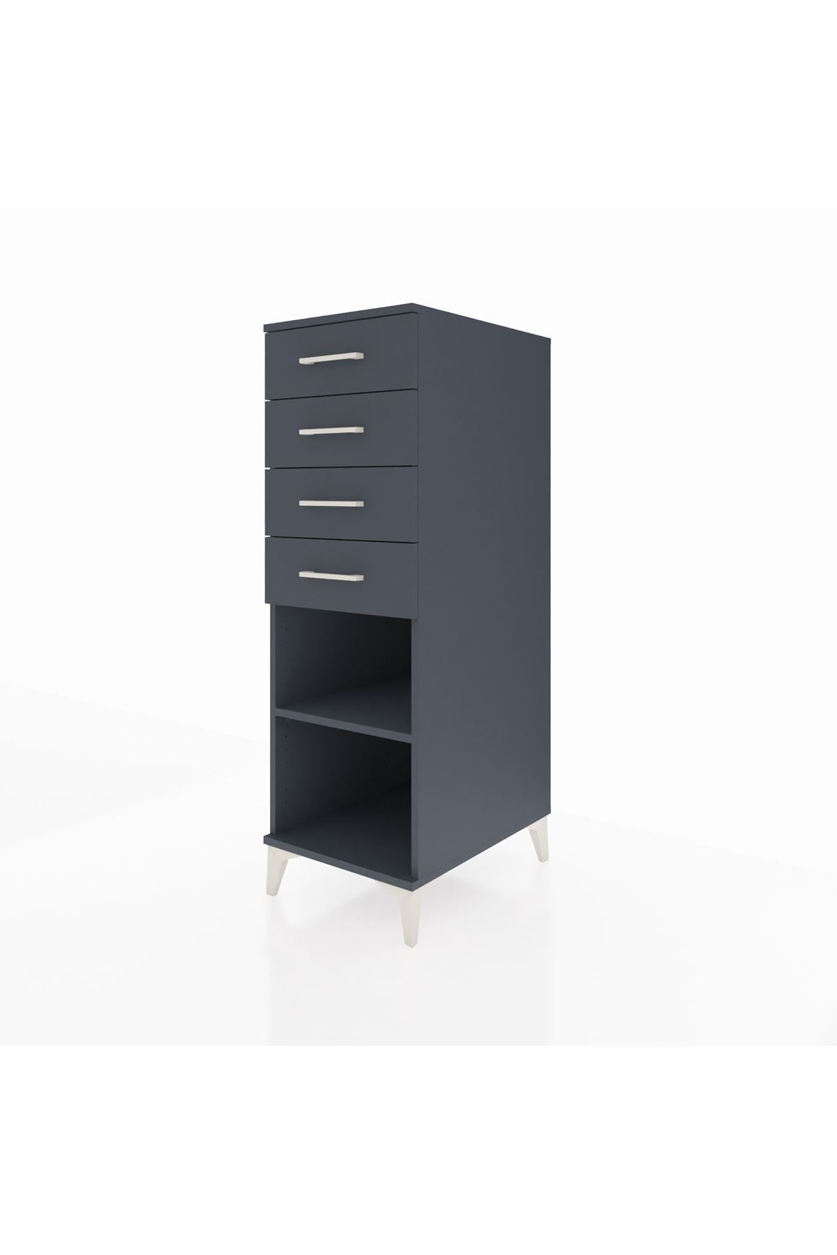 Kronos Dolap Tek Raflı 4 Çekmeceli 44x59x134 - S82M124V5C
