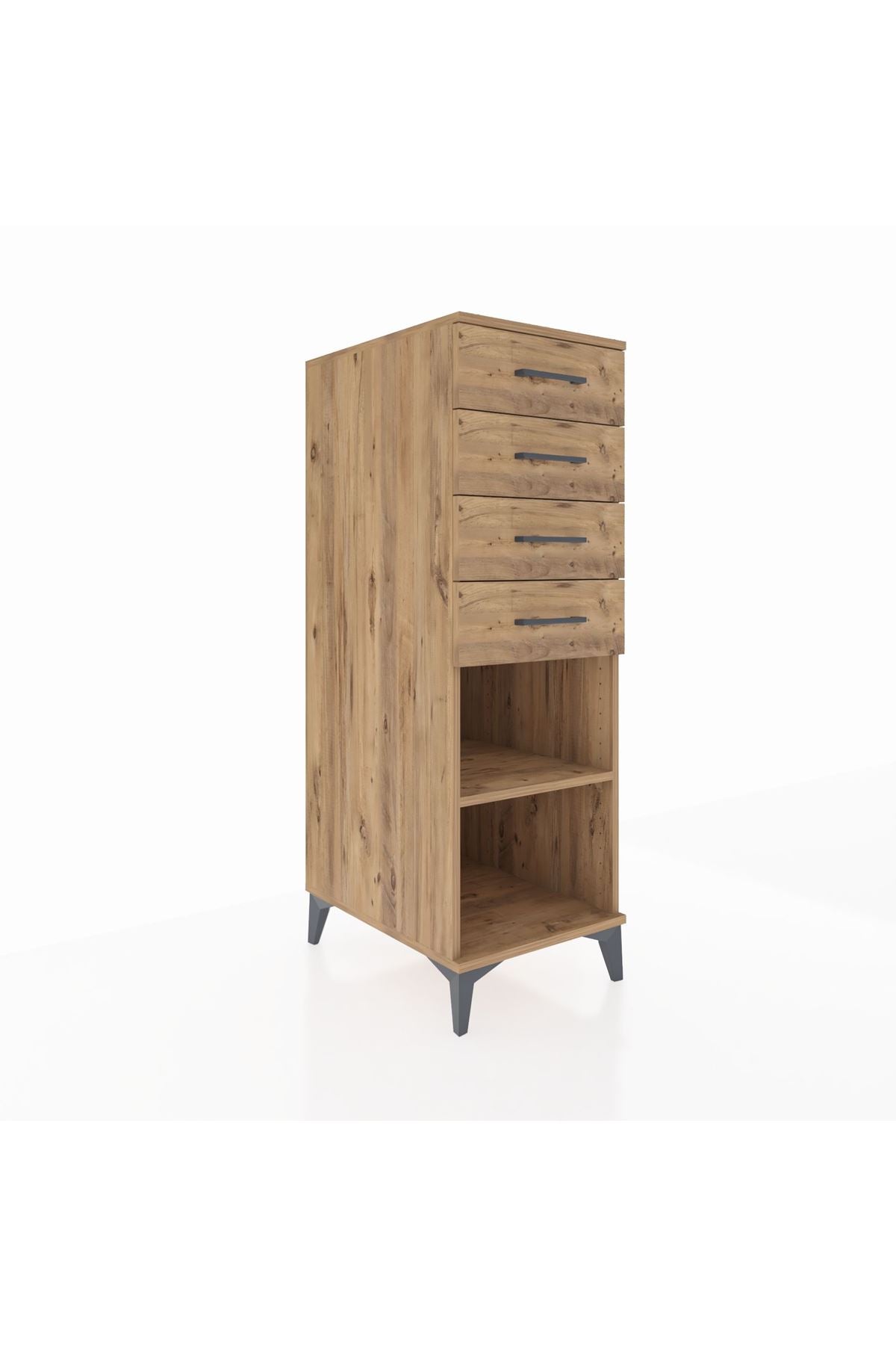Kronos Dolap Tek Raflı 4 Çekmeceli 44x59x134 - S82M124V9C