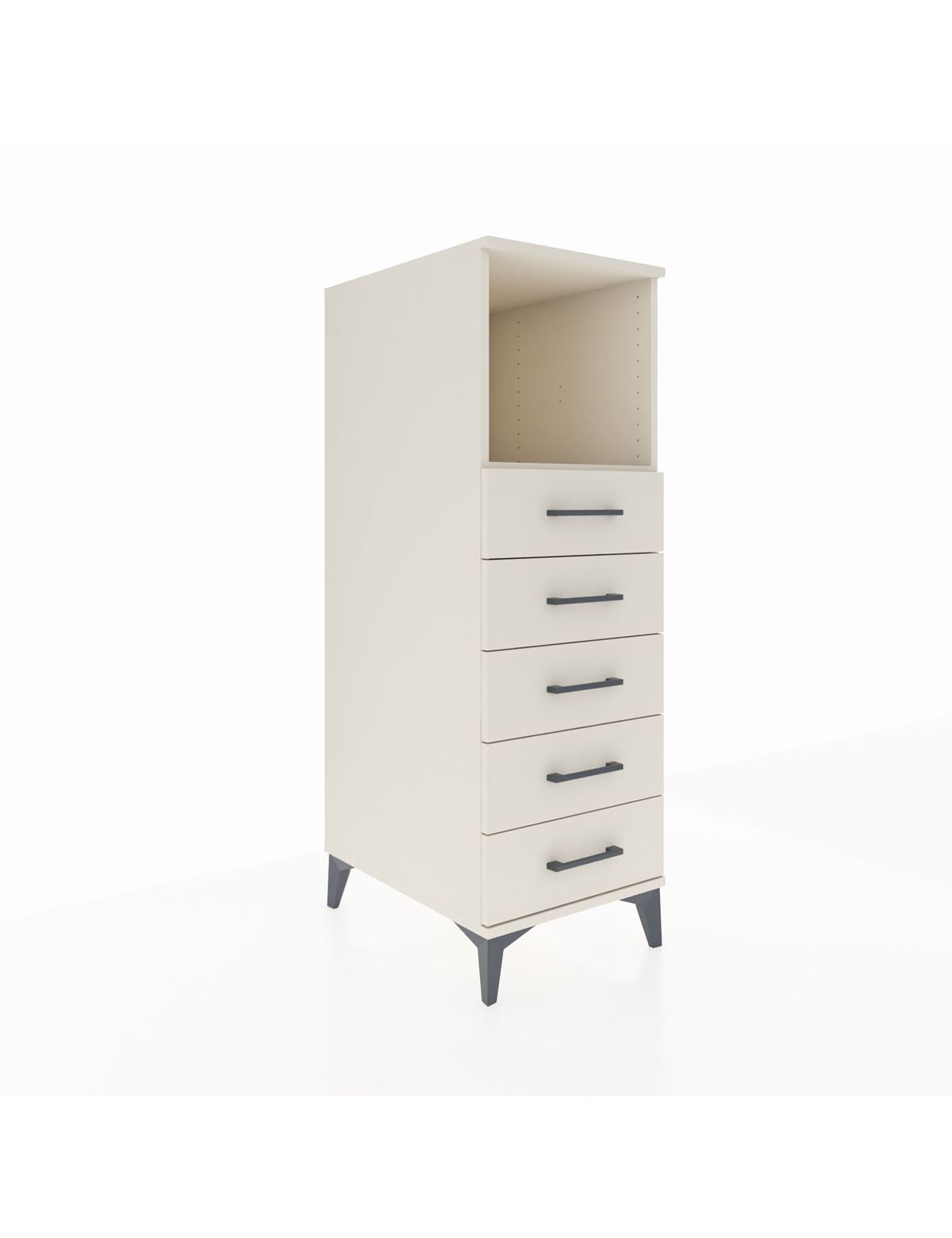Kronos Dolap Tek Raflı 5 Çekmeceli 44x59x134 - S82M125V1C