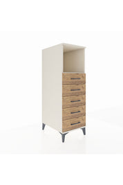 Kronos Dolap Tek Raflı 5 Çekmeceli 44x59x134 - S82M125V3C