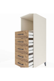 Kronos Dolap Tek Raflı 5 Çekmeceli 44x59x134 - S82M125V3C