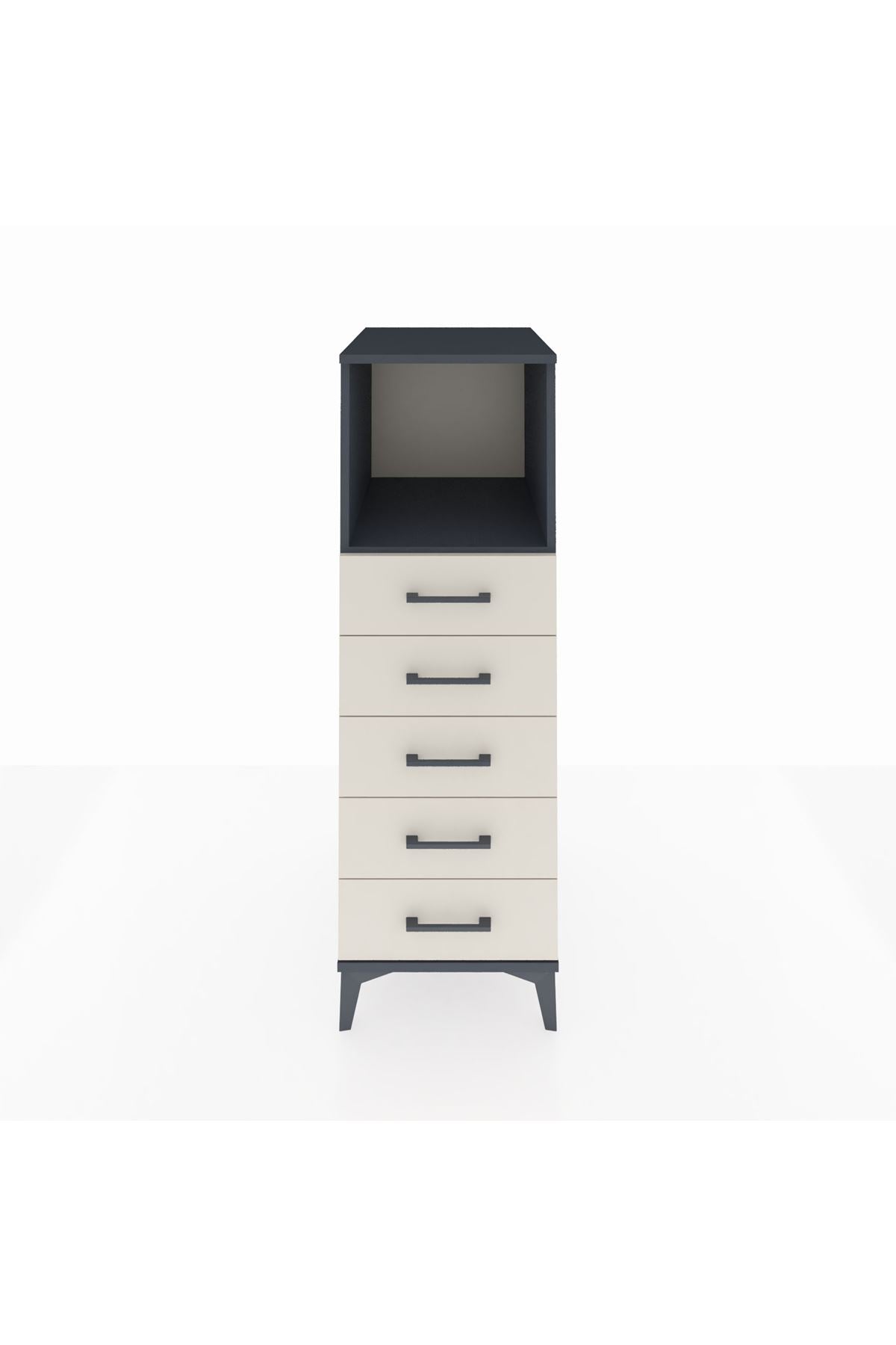 Kronos Dolap Tek Raflı 5 Çekmeceli 44x59x134 - S82M125V4C