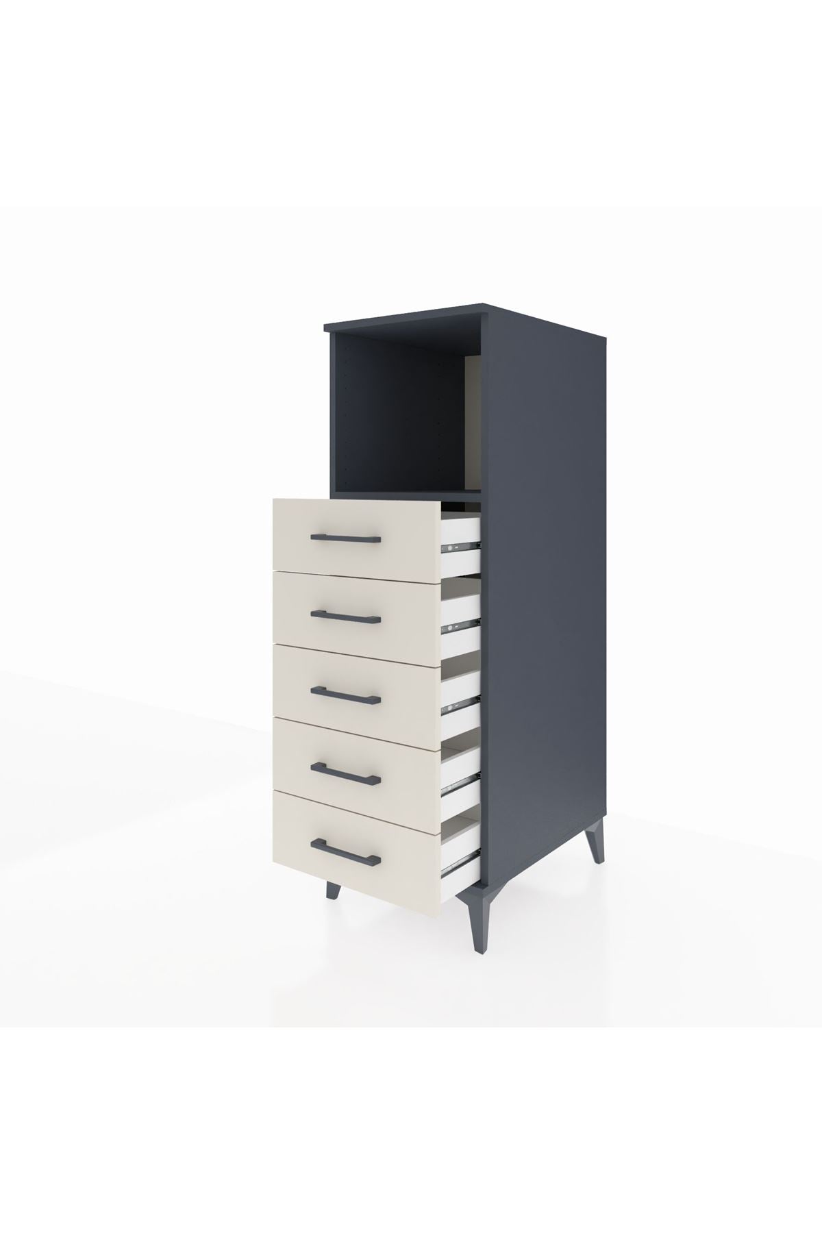 Kronos Dolap Tek Raflı 5 Çekmeceli 44x59x134 - S82M125V4C
