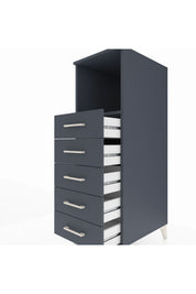 Kronos Dolap Tek Raflı 5 Çekmeceli 44x59x134 - S82M125V5C