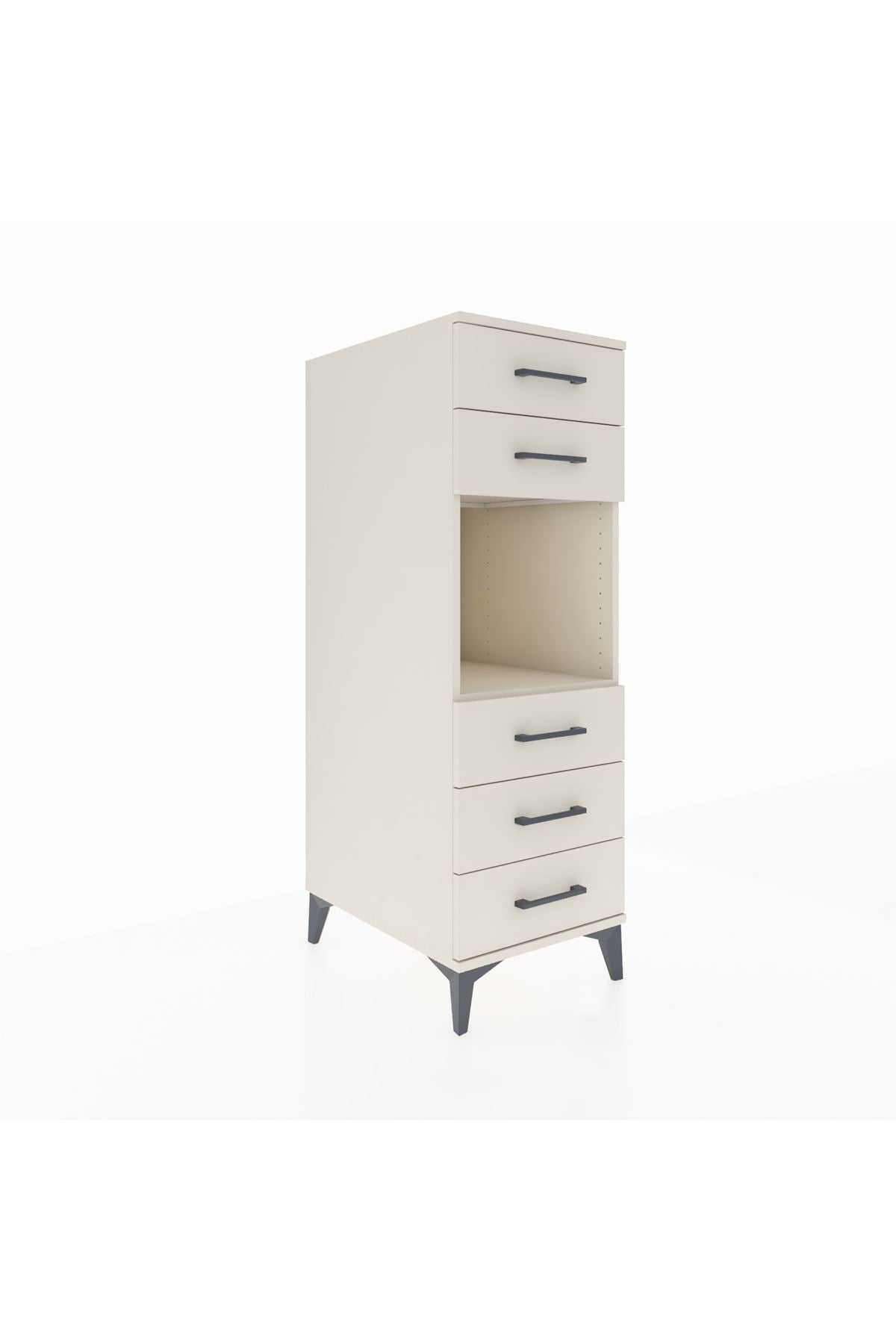 Kronos Dolap Tek Raflı 5 Çekmeceli 44x59x134 - S82M126V1C