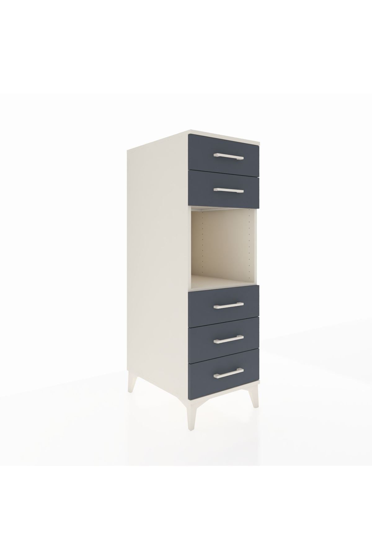 Kronos Dolap Tek Raflı 5 Çekmeceli 44x59x134 - S82M126V2C