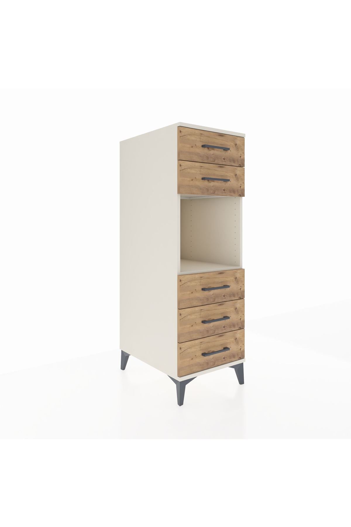 Kronos Dolap Tek Raflı 5 Çekmeceli 44x59x134 - S82M126V3C