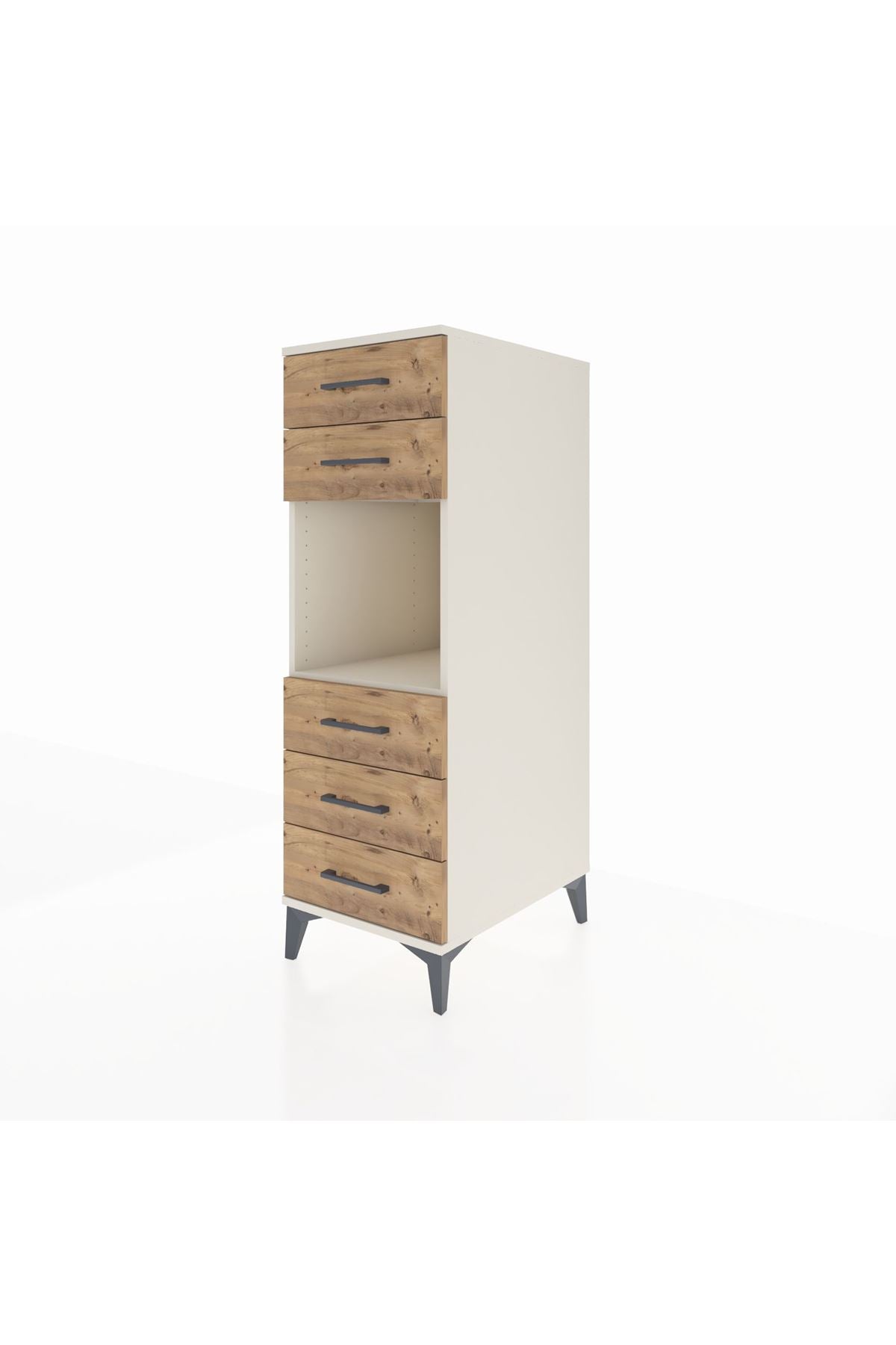 Kronos Dolap Tek Raflı 5 Çekmeceli 44x59x134 - S82M126V3C
