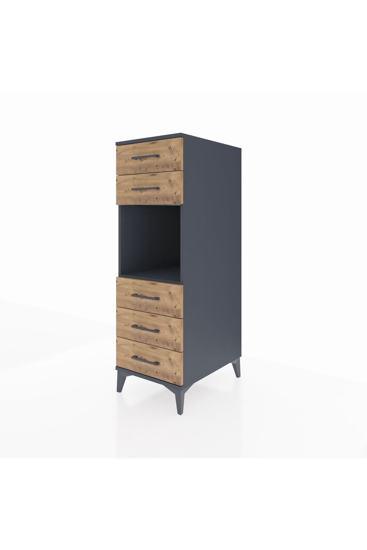 Kronos Dolap Tek Raflı 5 Çekmeceli 44x59x134 - S82M126V6C