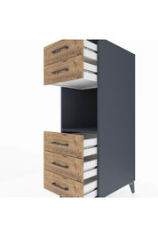 Kronos Dolap Tek Raflı 5 Çekmeceli 44x59x134 - S82M126V6C