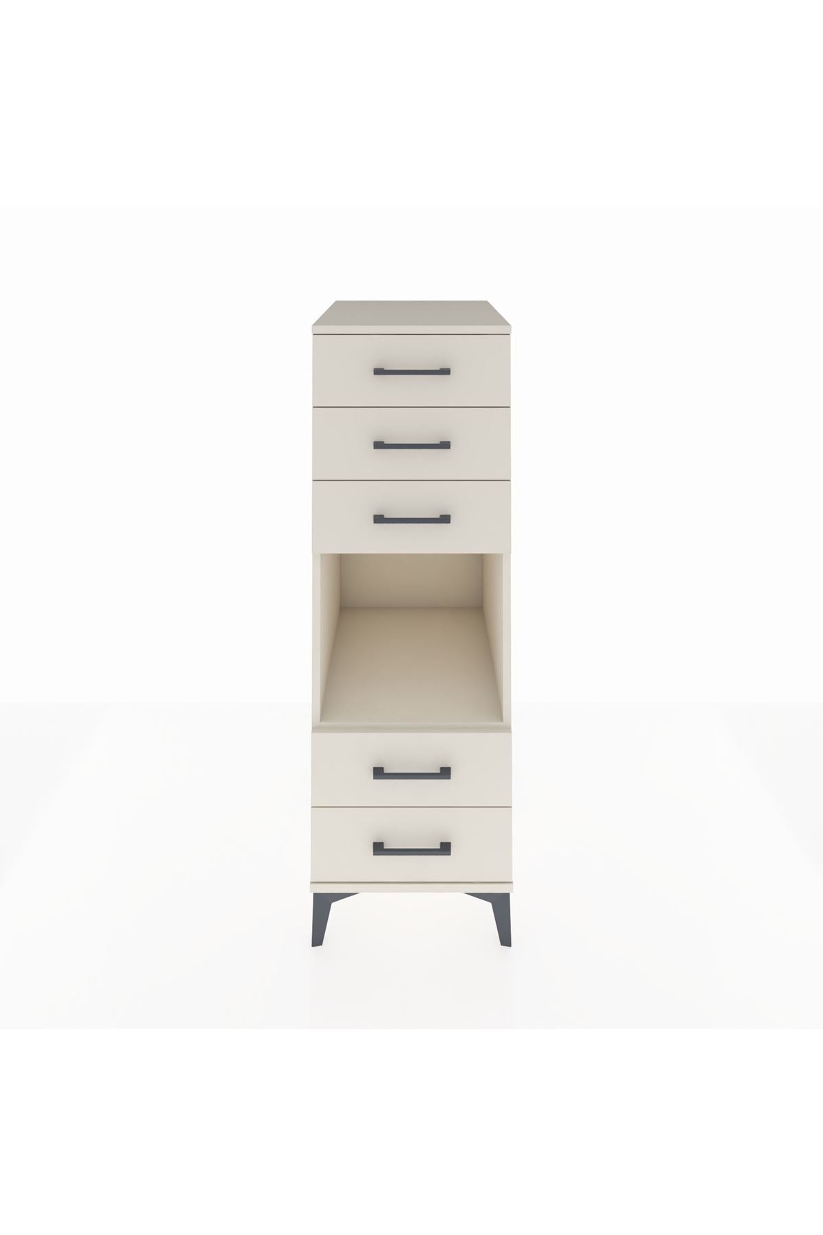Kronos Dolap Tek Raflı 5 Çekmeceli 44x59x134 - S82M127V1C