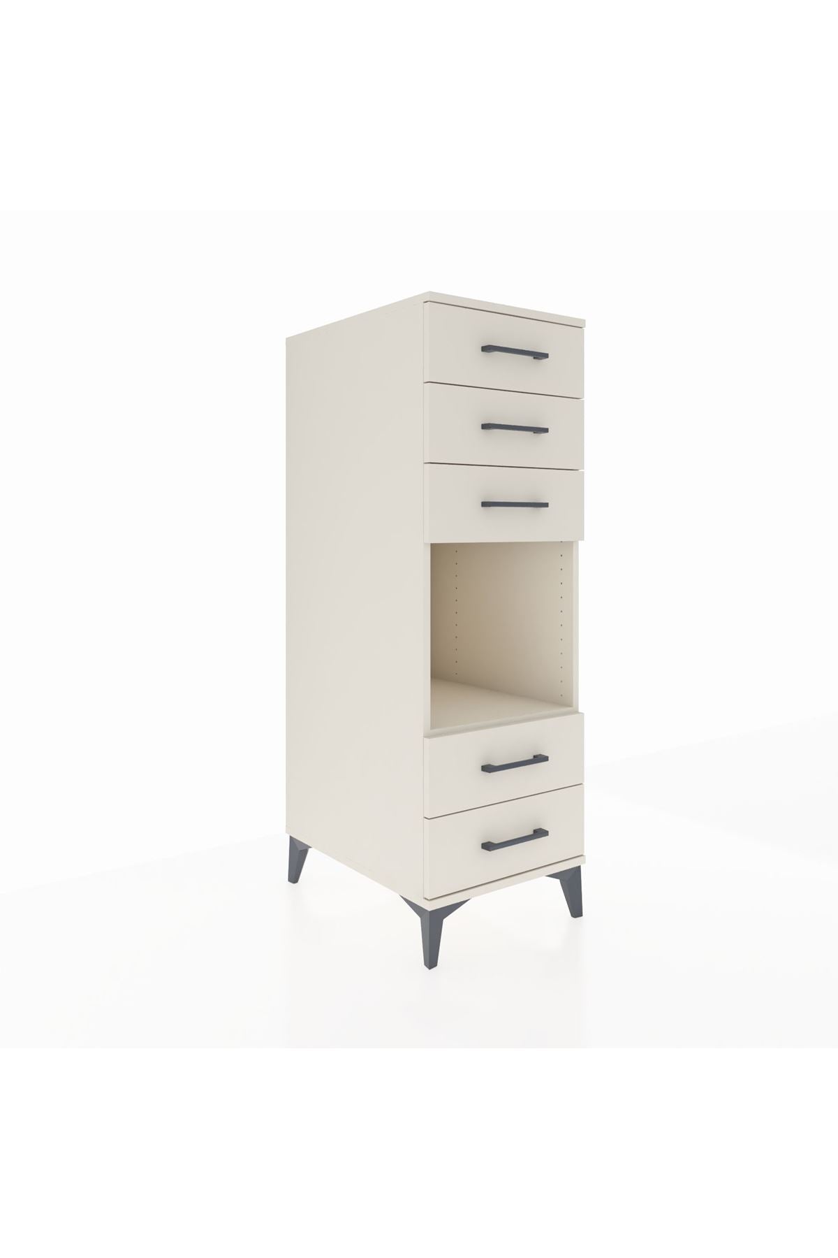 Kronos Dolap Tek Raflı 5 Çekmeceli 44x59x134 - S82M127V1C