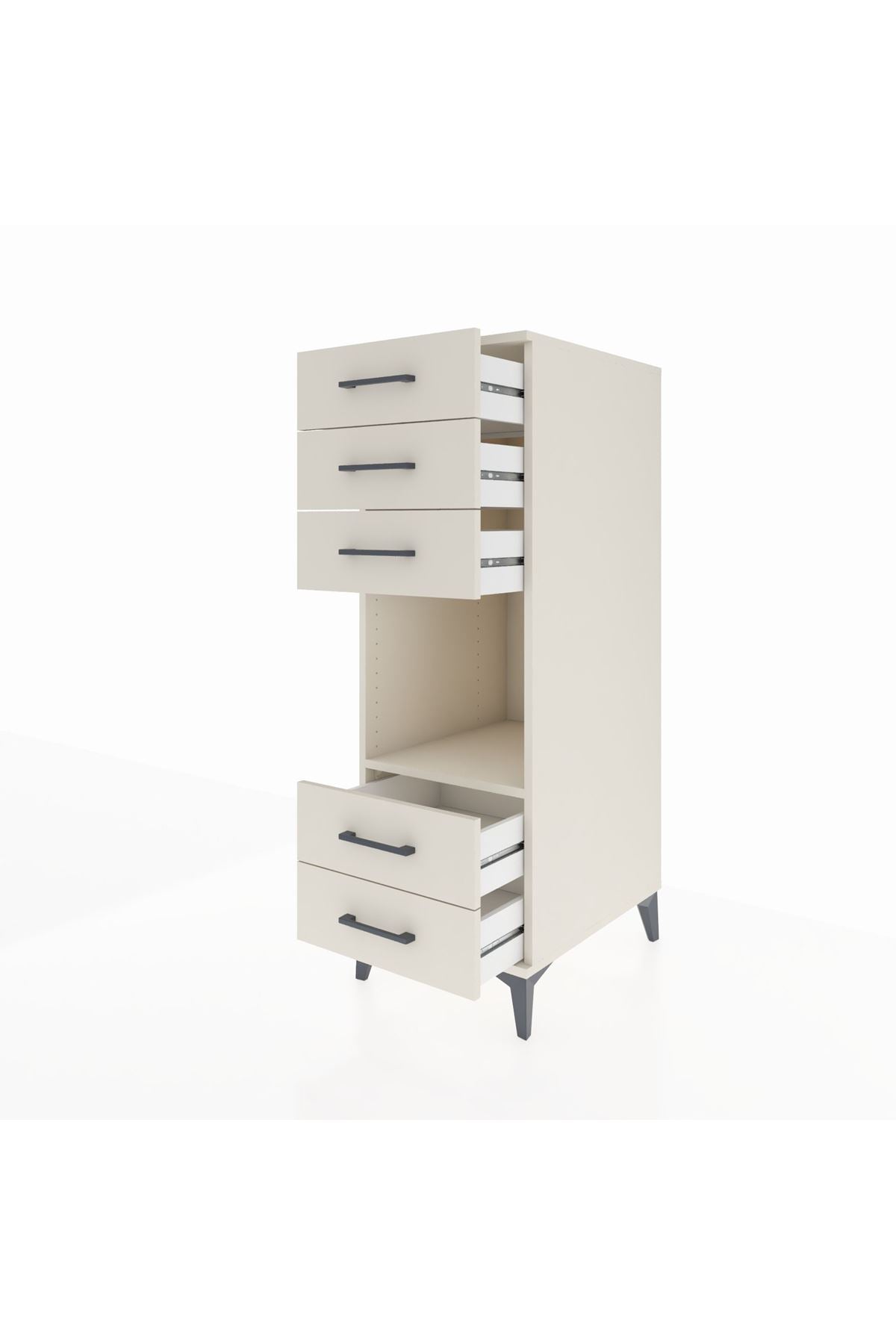 Kronos Dolap Tek Raflı 5 Çekmeceli 44x59x134 - S82M127V1C