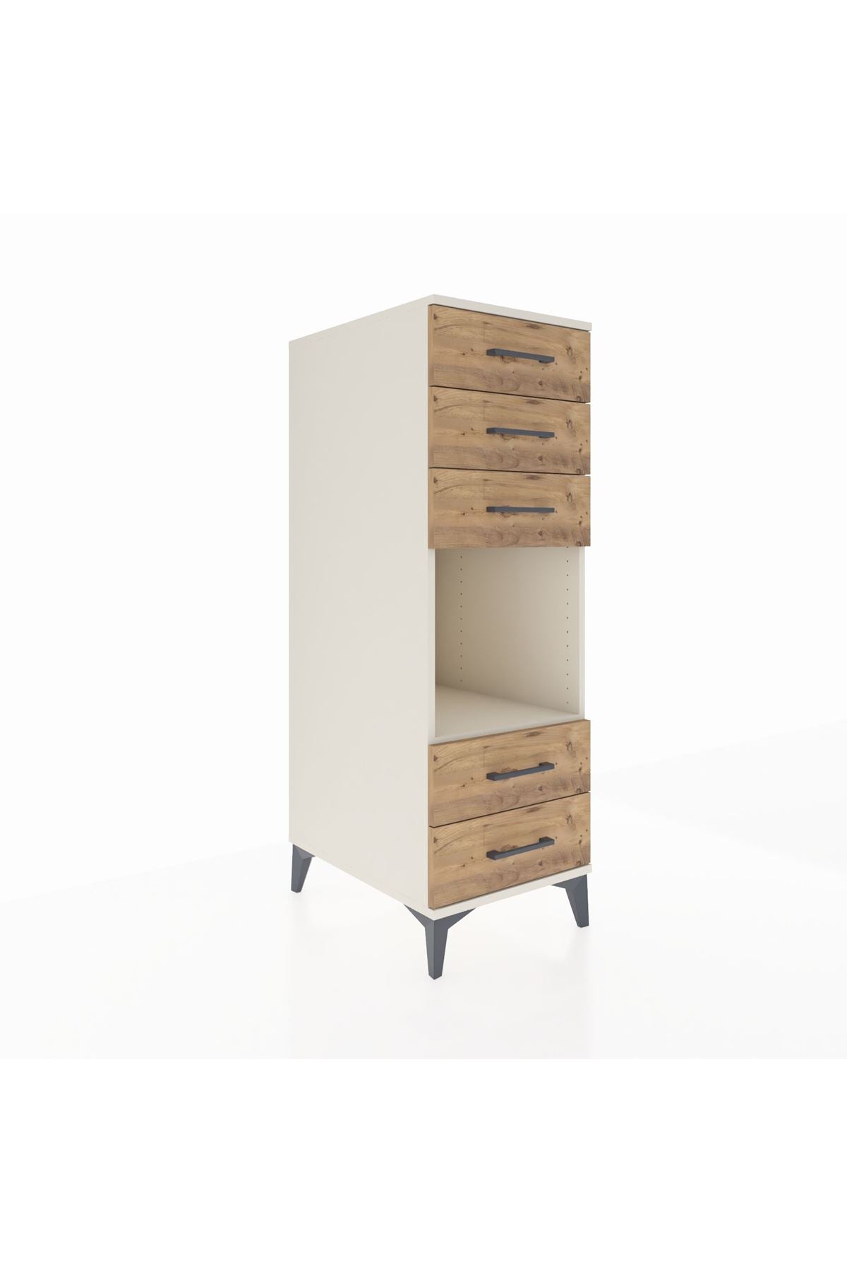 Kronos Dolap Tek Raflı 5 Çekmeceli 44x59x134 - S82M127V3C