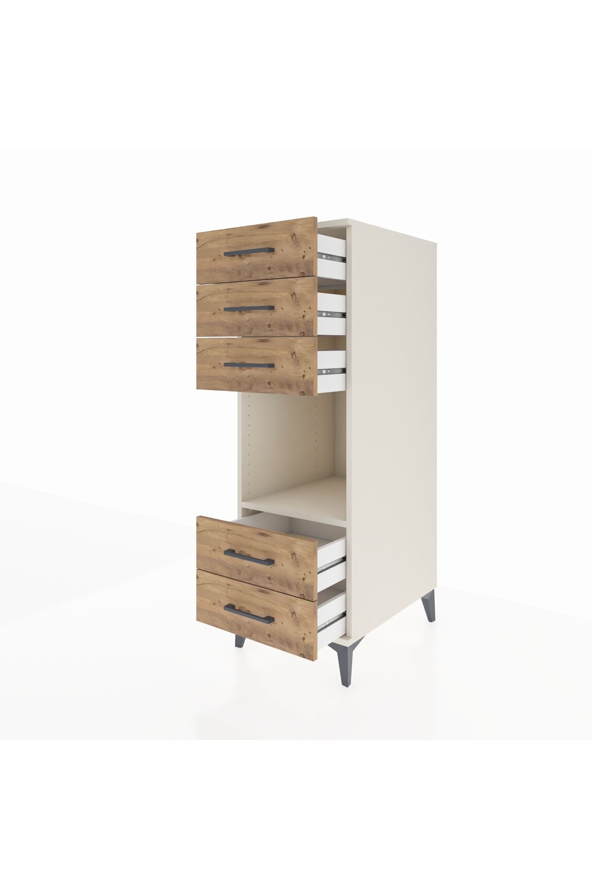 Kronos Dolap Tek Raflı 5 Çekmeceli 44x59x134 - S82M127V3C