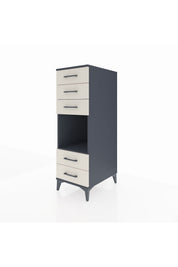 Kronos Dolap Tek Raflı 5 Çekmeceli 44x59x134 - S82M127V4C
