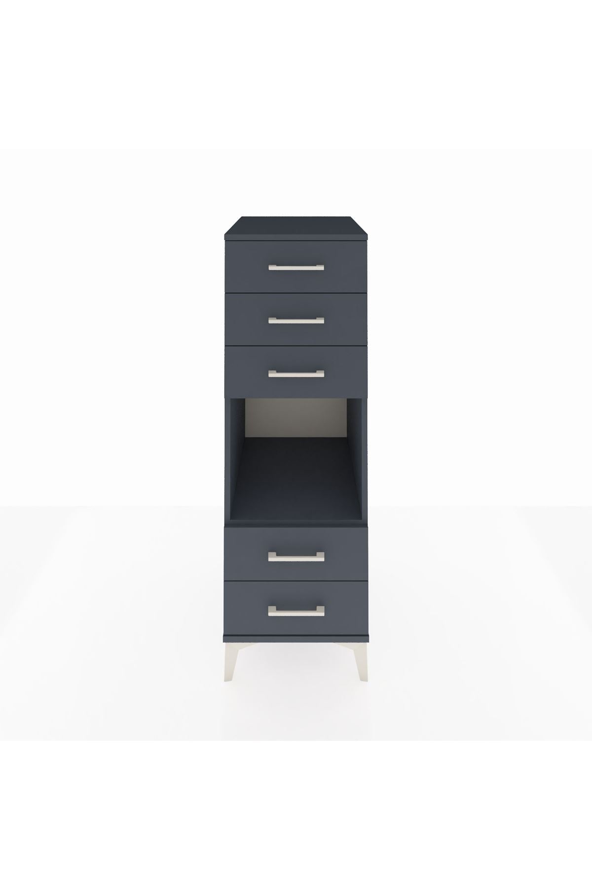 Kronos Dolap Tek Raflı 5 Çekmeceli 44x59x134 - S82M127V5C