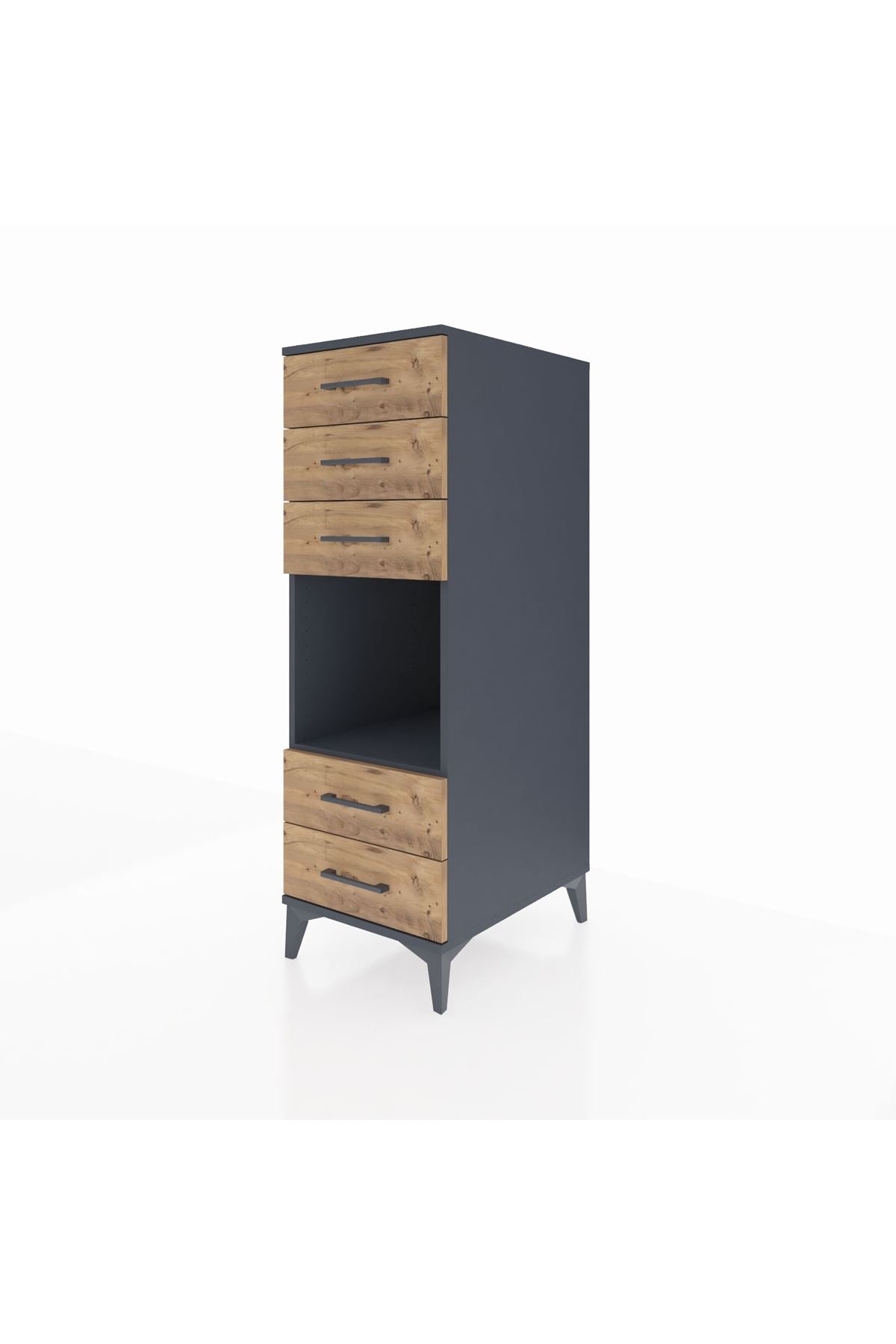 Kronos Dolap Tek Raflı 5 Çekmeceli 44x59x134 - S82M127V6C
