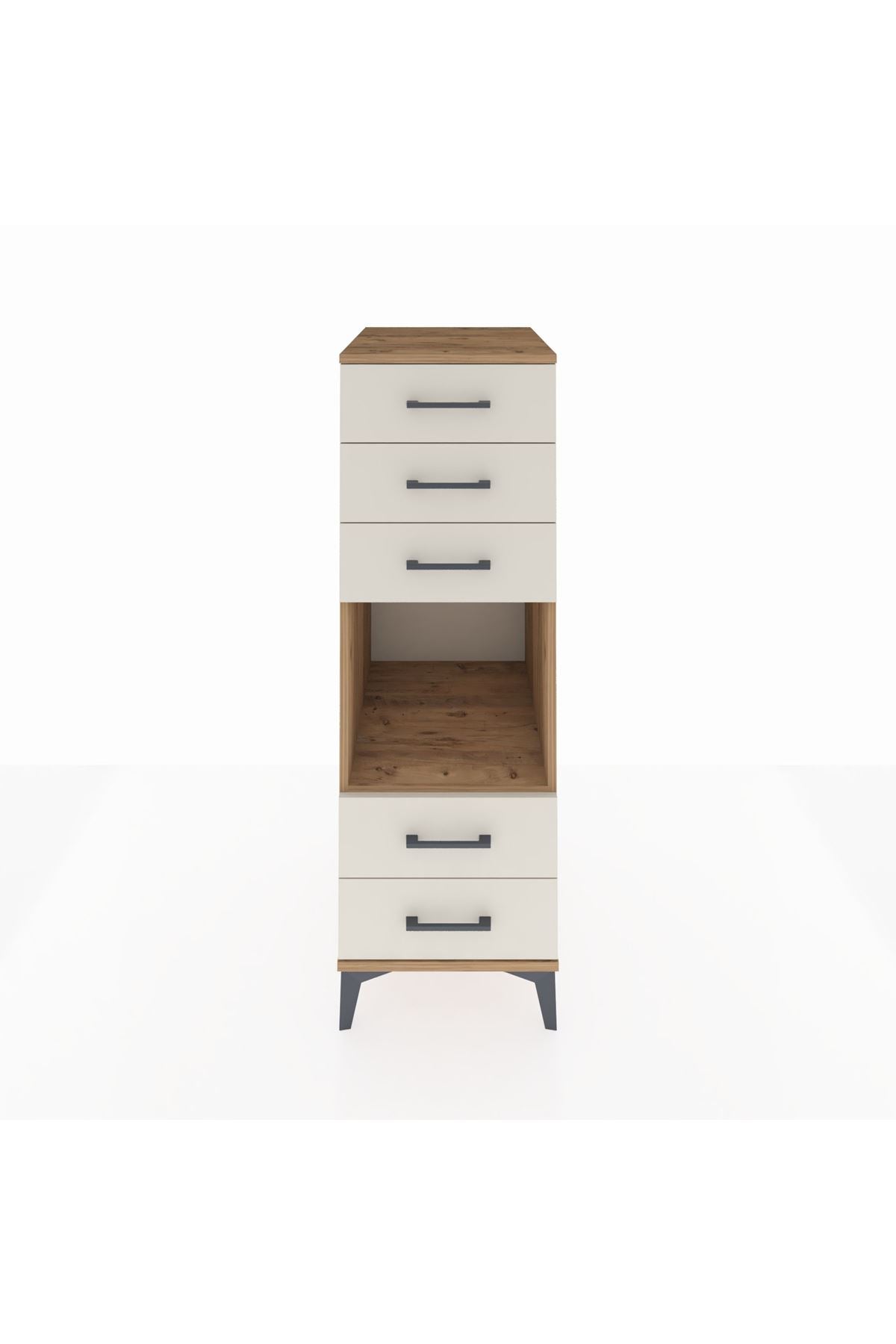 Kronos Dolap Tek Raflı 5 Çekmeceli 44x59x134 - S82M127V7C