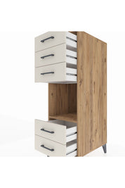 Kronos Dolap Tek Raflı 5 Çekmeceli 44x59x134 - S82M127V7C