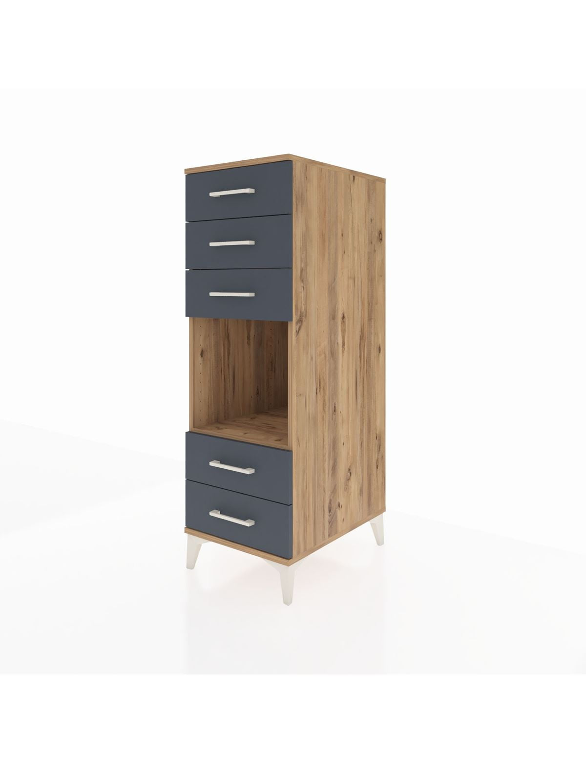 Kronos Dolap Tek Raflı 5 Çekmeceli 44x59x134 - S82M127V8C
