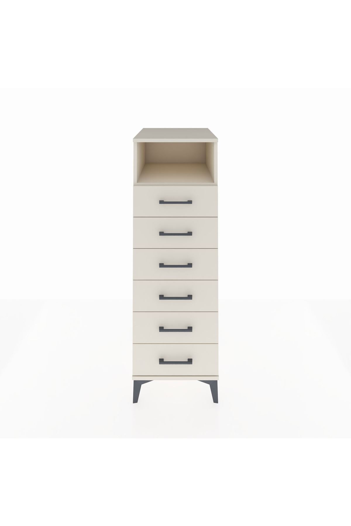 Kronos Dolap Tek Raflı 6 Çekmeceli 44x59x134 - S82M129V1C