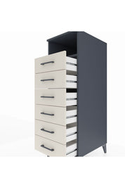 Kronos Dolap Tek Raflı 6 Çekmeceli 44x59x134 - S82M129V4C