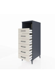 Kronos Dolap Tek Raflı 6 Çekmeceli 44x59x134 - S82M129V4C