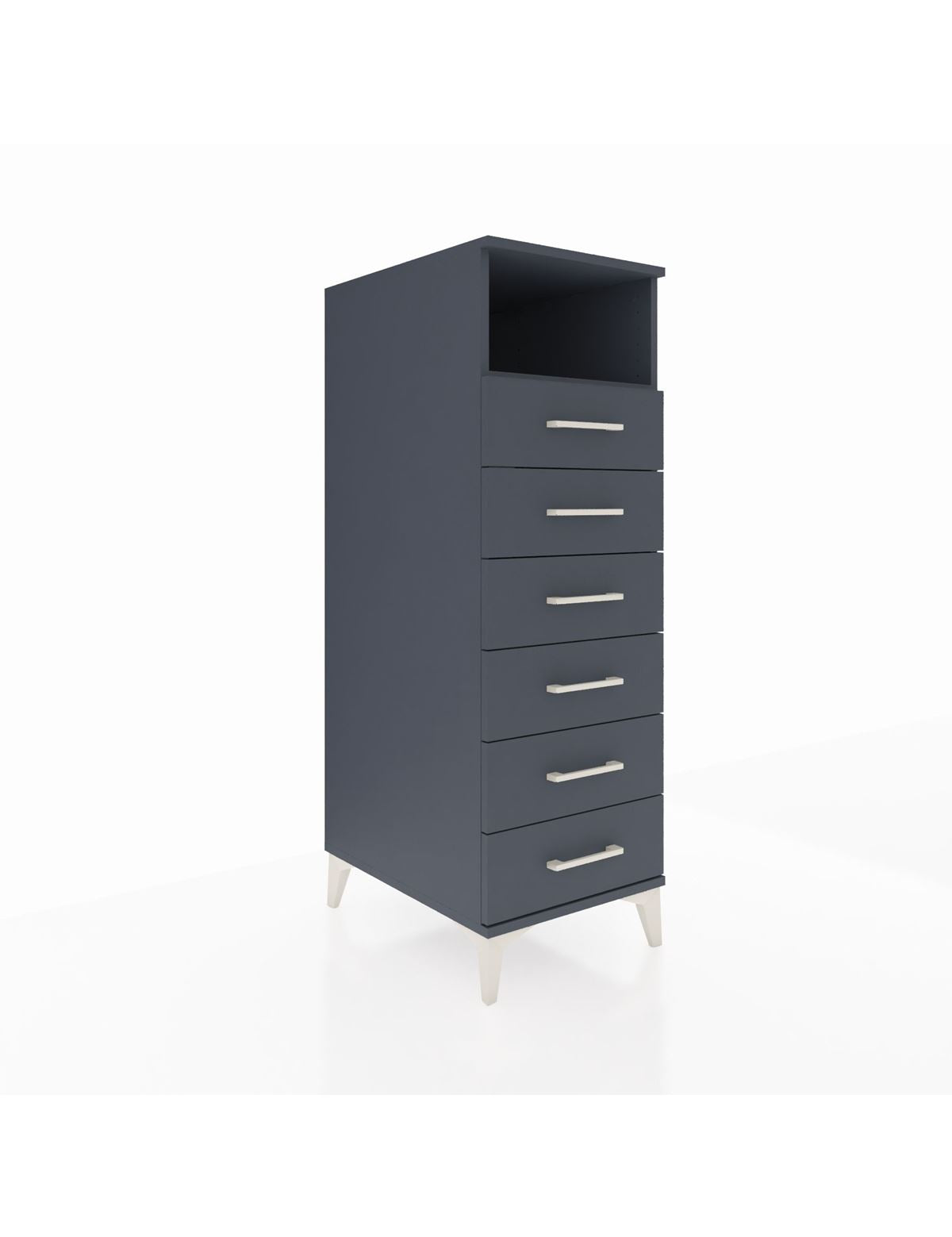 Kronos Dolap Tek Raflı 6 Çekmeceli 44x59x134 - S82M129V5C