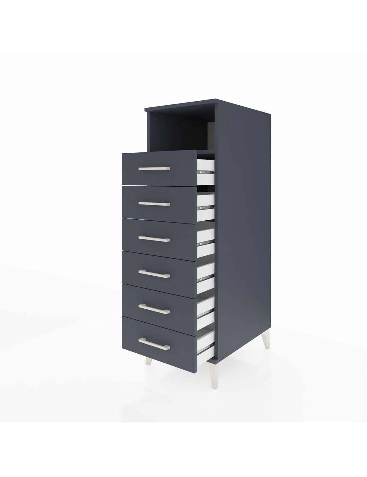 Kronos Dolap Tek Raflı 6 Çekmeceli 44x59x134 - S82M129V5C