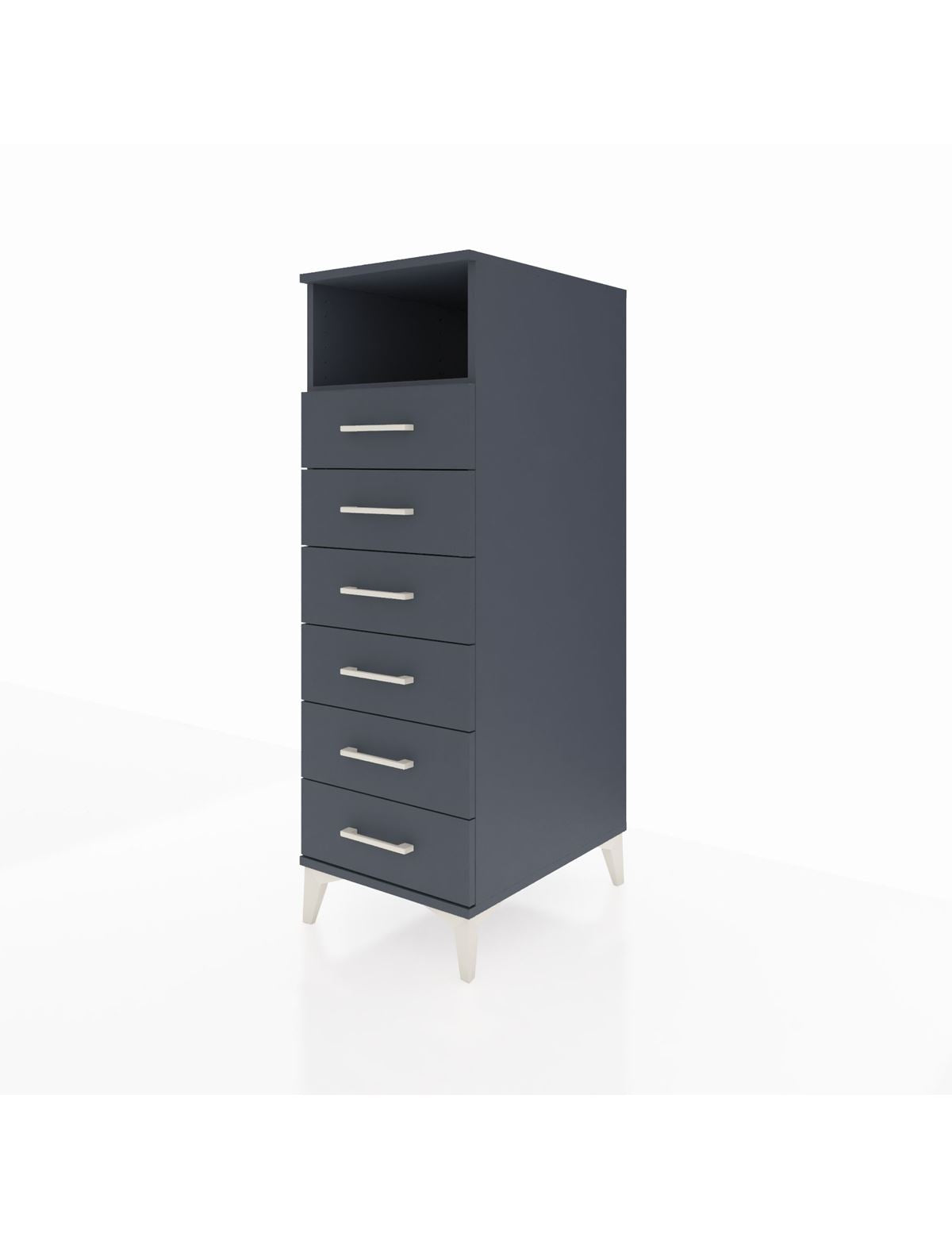 Kronos Dolap Tek Raflı 6 Çekmeceli 44x59x134 - S82M129V5C
