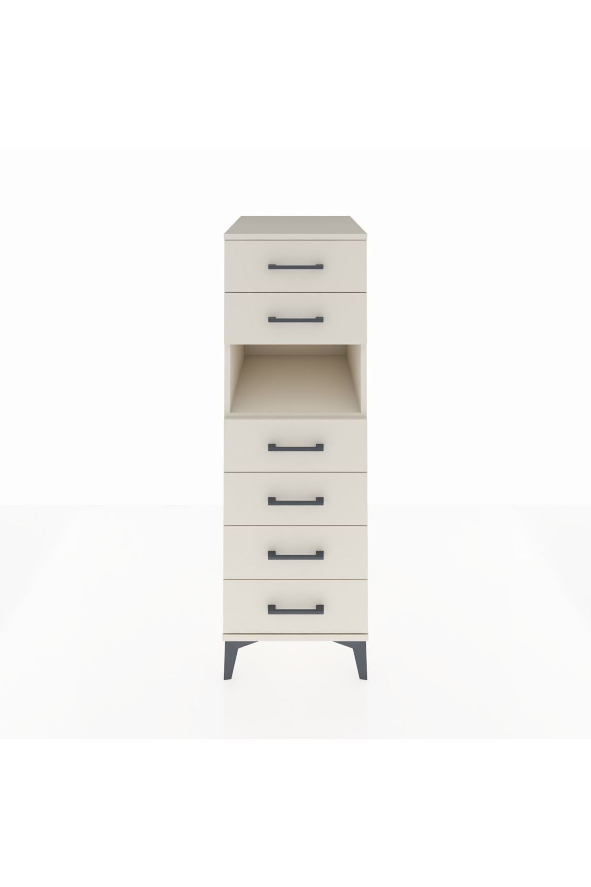 Kronos Dolap Tek Raflı 6 Çekmeceli 44x59x134 - S82M130V1C
