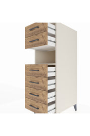 Kronos Dolap Tek Raflı 6 Çekmeceli 44x59x134 - S82M130V3C