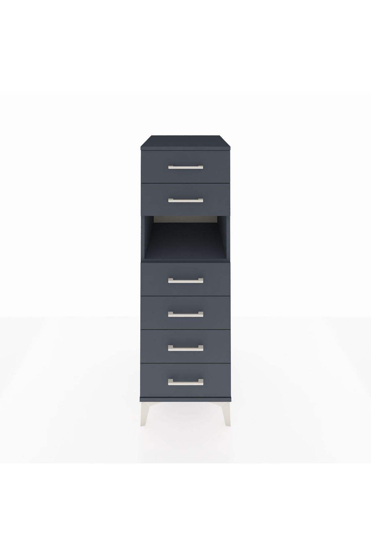 Kronos Dolap Tek Raflı 6 Çekmeceli 44x59x134 - S82M130V5C