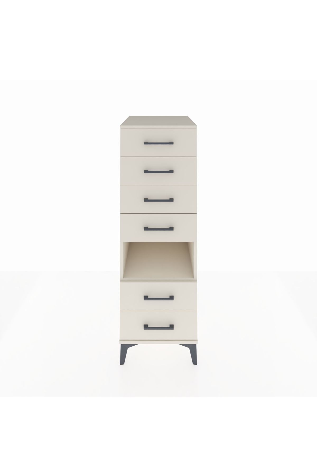 Kronos Dolap Tek Raflı 6 Çekmeceli 44x59x134 - S82M131V1C