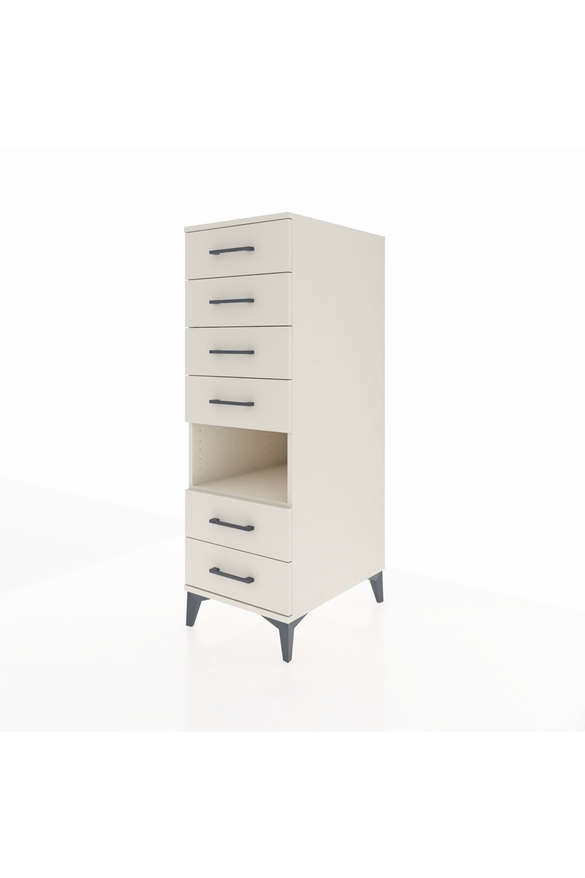 Kronos Dolap Tek Raflı 6 Çekmeceli 44x59x134 - S82M131V1C