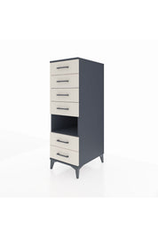 Kronos Dolap Tek Raflı 6 Çekmeceli 44x59x134 - S82M131V4C