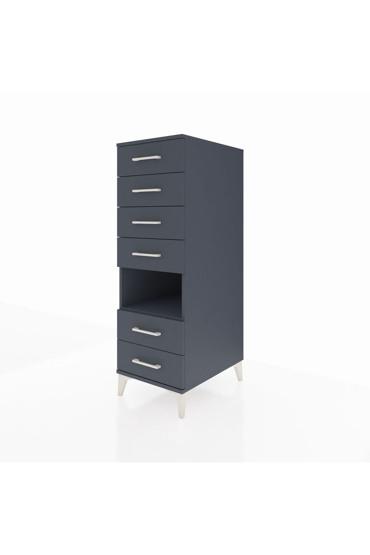 Kronos Dolap Tek Raflı 6 Çekmeceli 44x59x134 - S82M131V5C