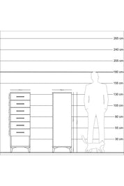 Kronos Dolap 6 Çekmeceli 44x59x134 - S82M132V9C