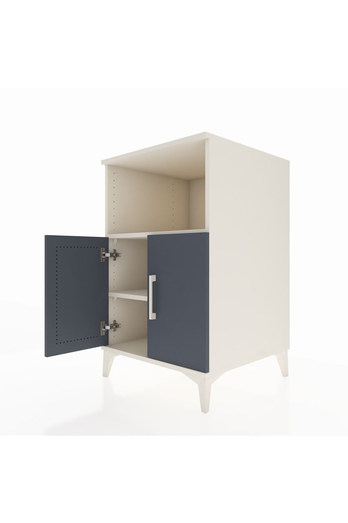 Kronos Komodin 2 Raflı 2 Kapaklı 60x59x96 - S80M036V2C