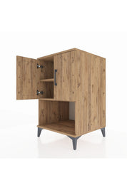Kronos Komodin 2 Raflı 2 Kapaklı 60x59x96 - S80M033V9C