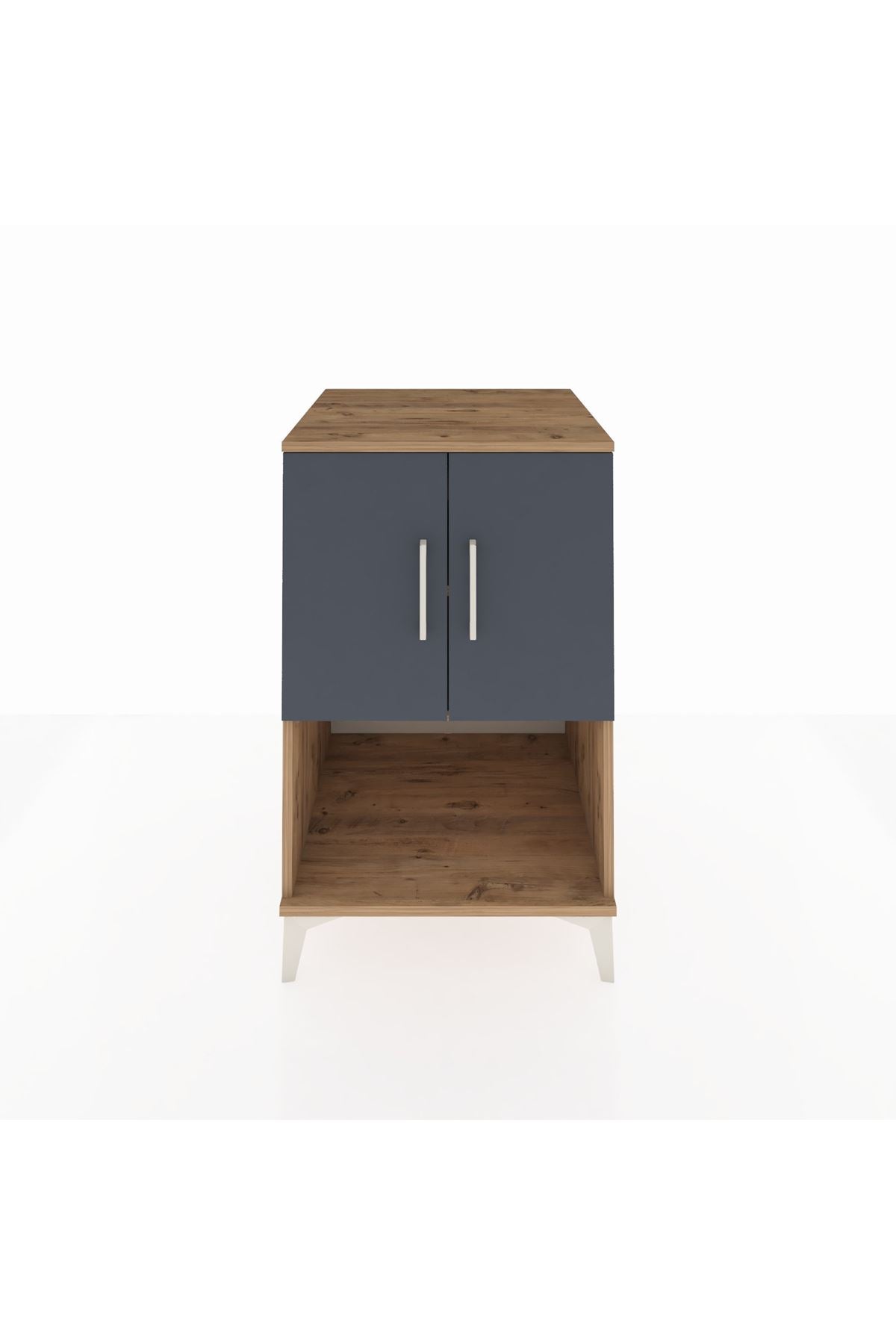 Kronos Komodin 2 Raflı 2 Kapaklı 60x59x96 - S80M033V8C