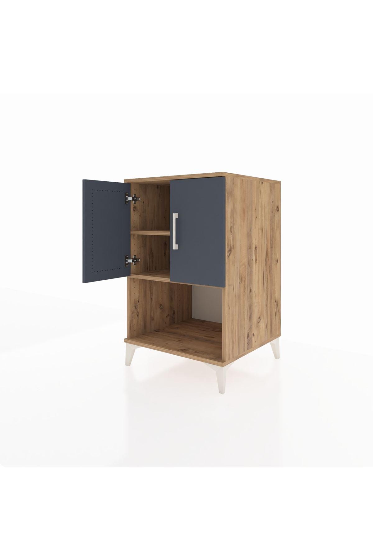 Kronos Komodin 2 Raflı 2 Kapaklı 60x59x96 - S80M033V8C