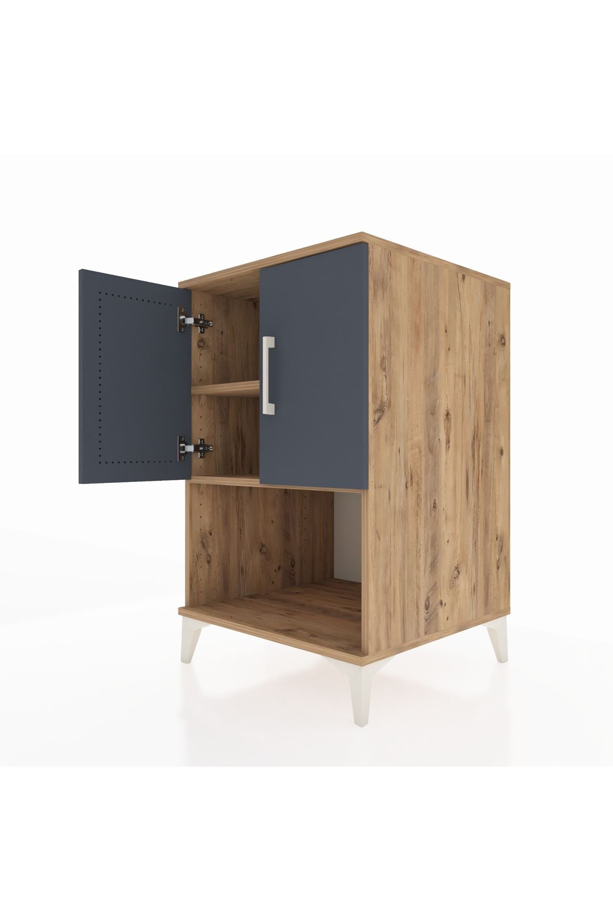 Kronos Komodin 2 Raflı 2 Kapaklı 60x59x96 - S80M033V8C