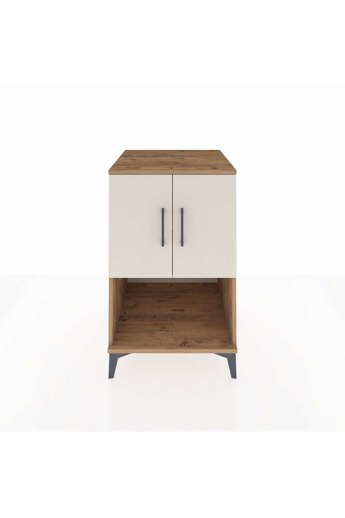 Kronos Komodin 2 Raflı 2 Kapaklı 60x59x96 - S80M033V7C